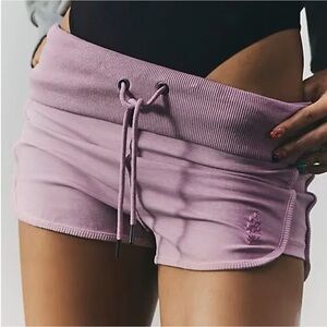 Free People Mauve Athletic Shorts NWOT